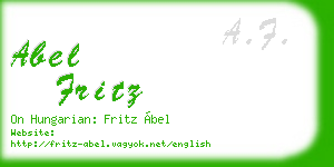 abel fritz business card