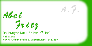 abel fritz business card